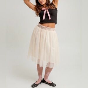NWT Les Miss NYC The Carrie Tulle Balletcore Coquette Y2K Skirt Size Small